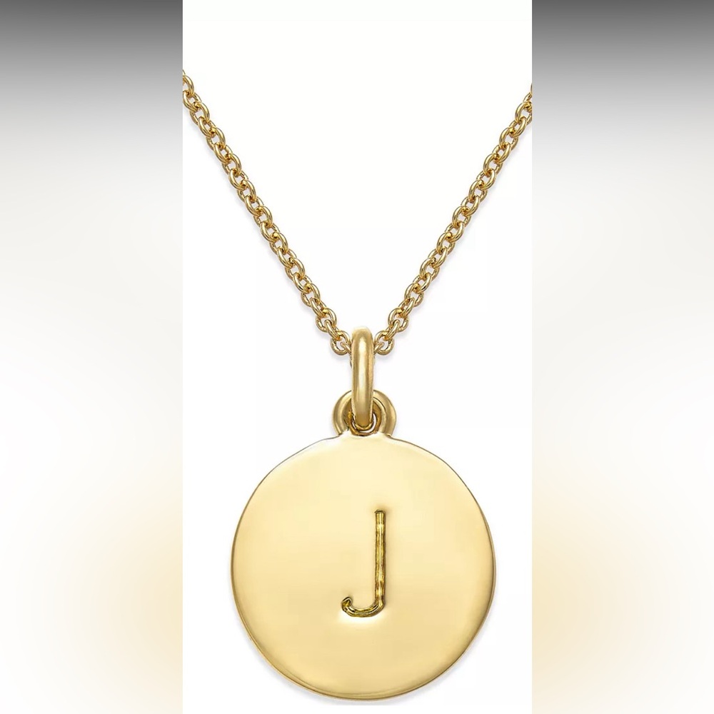 Kate Spade Initial Pendant J Necklace Gold